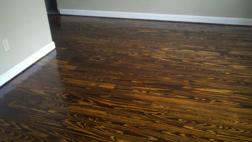 Completely restored hardwood floor