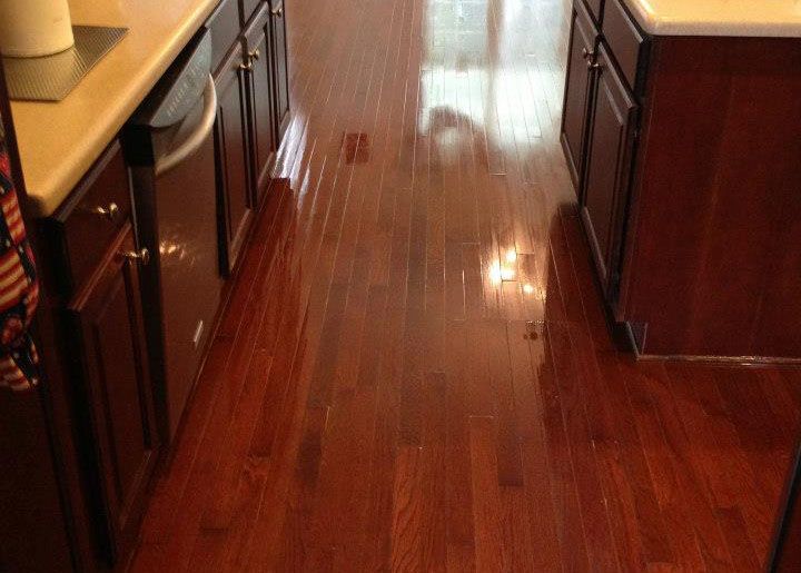 After a hardwood floor resurfacing in Macon, GA